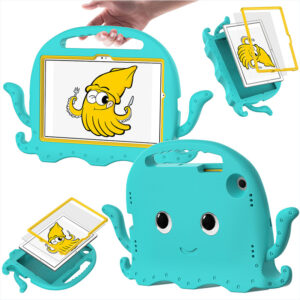tablet cover octopus turquoise